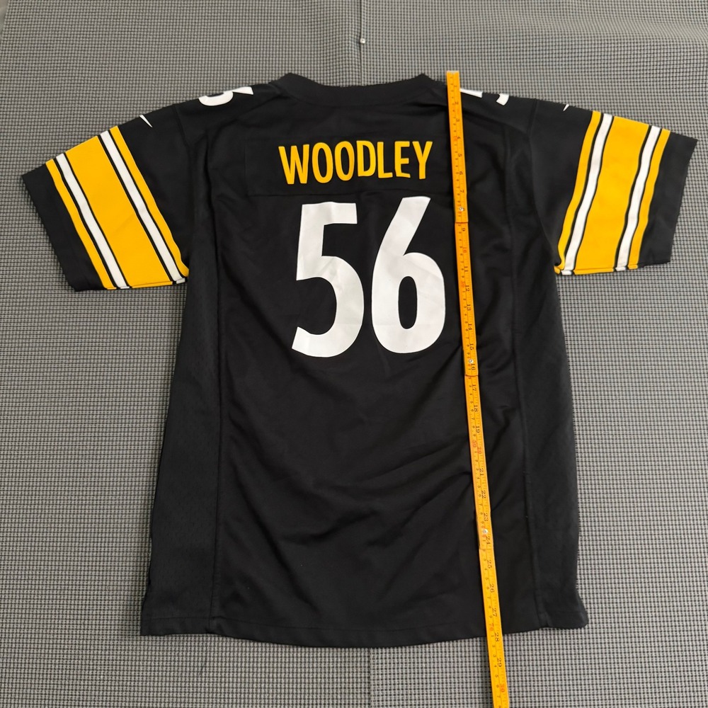 Nike NFL Pittsburgh Steelers LaMarr Woodley 56 Jersey Youth XL Black Football - Picture 6 of 7
